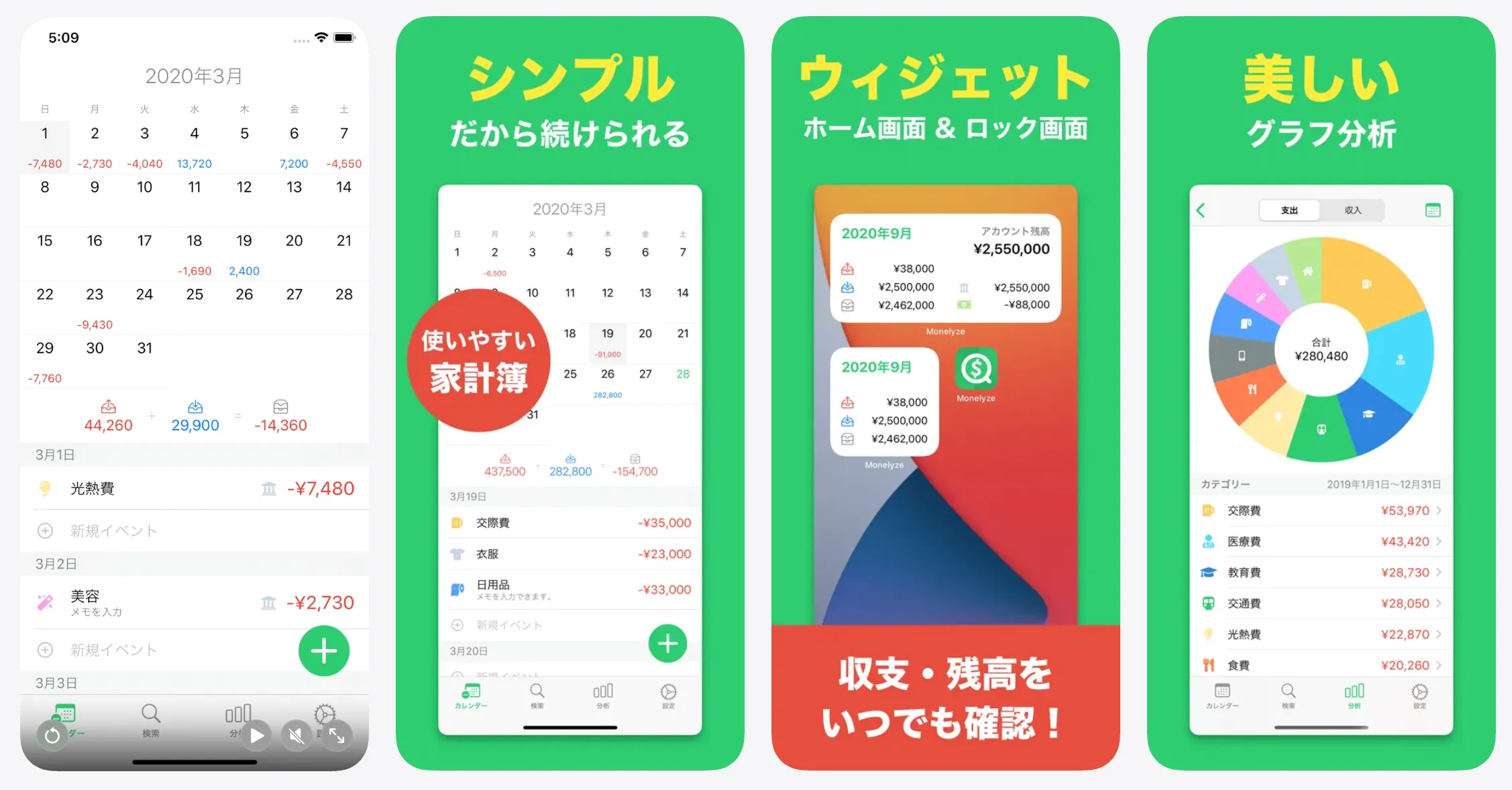 家計簿マネライズ