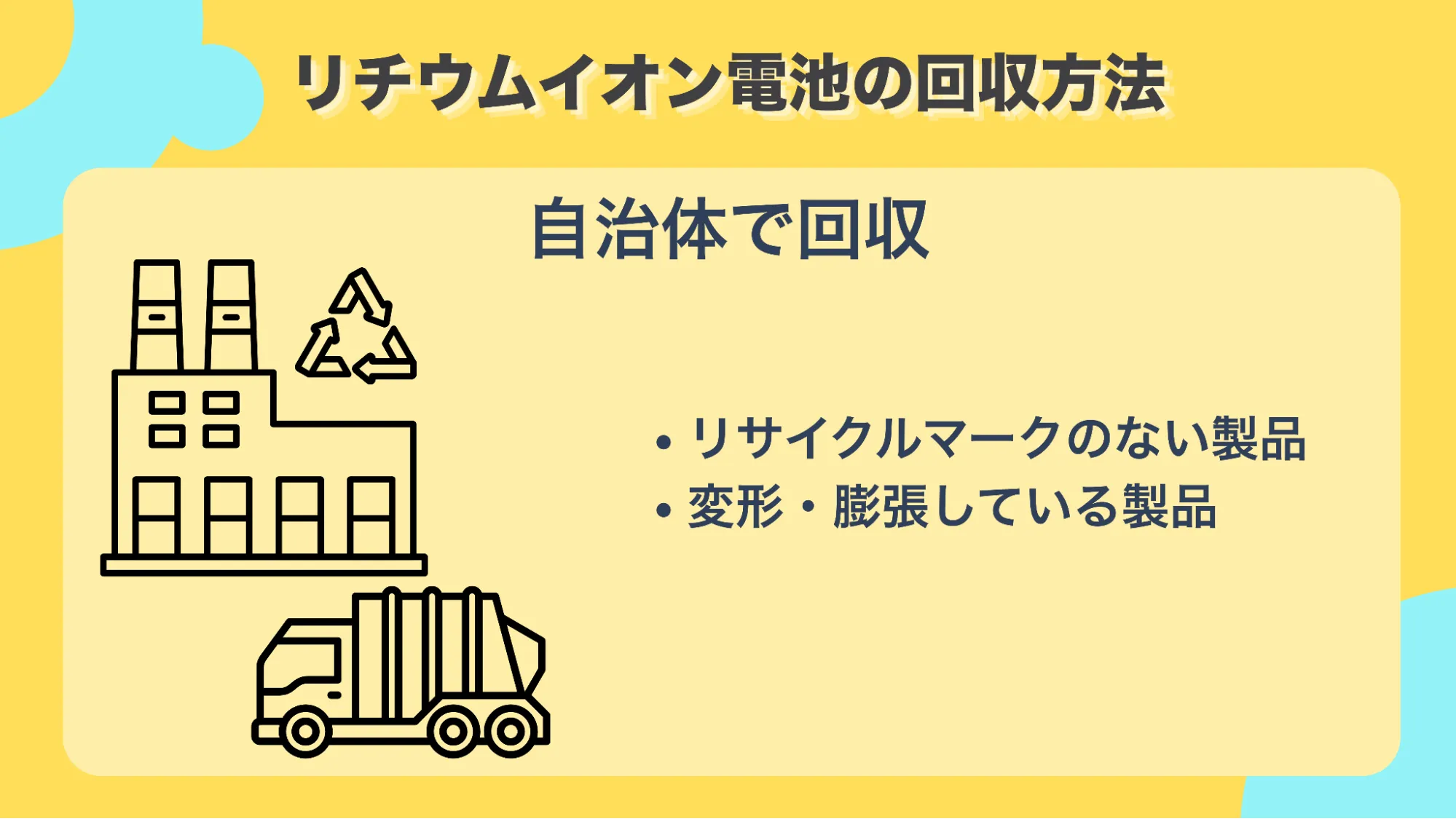 リチウムイオン電池回収自治体