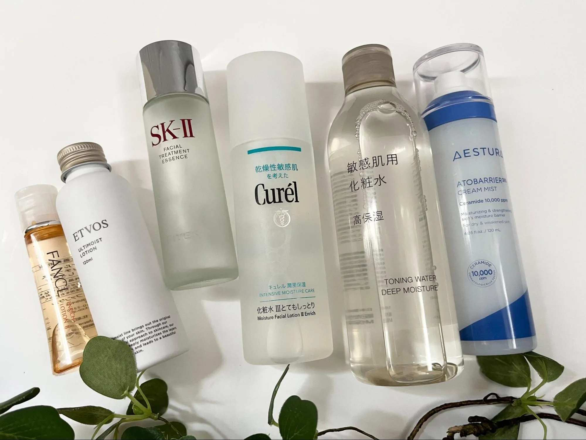 敏感肌におすすめの化粧水数点の画像