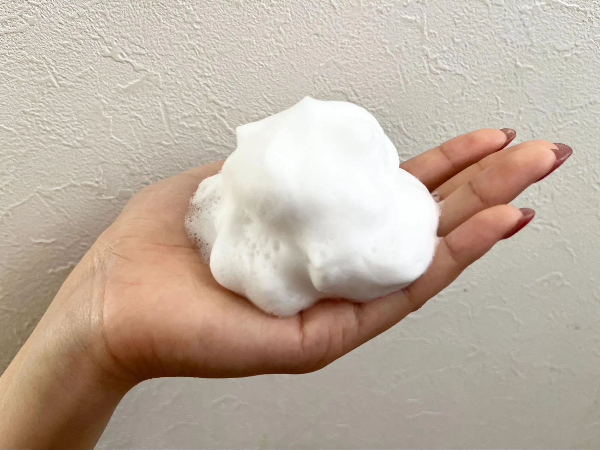 洗顔用のたっぷり泡の画像