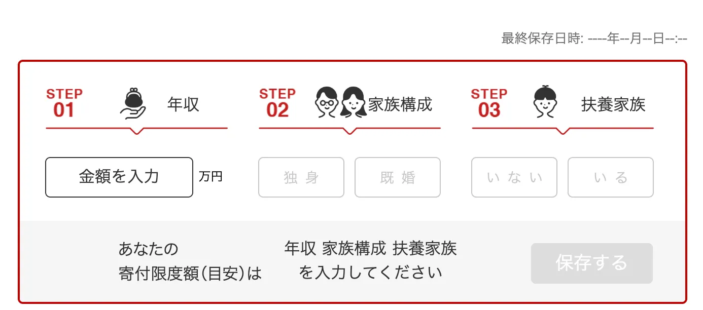 寄付上限額
