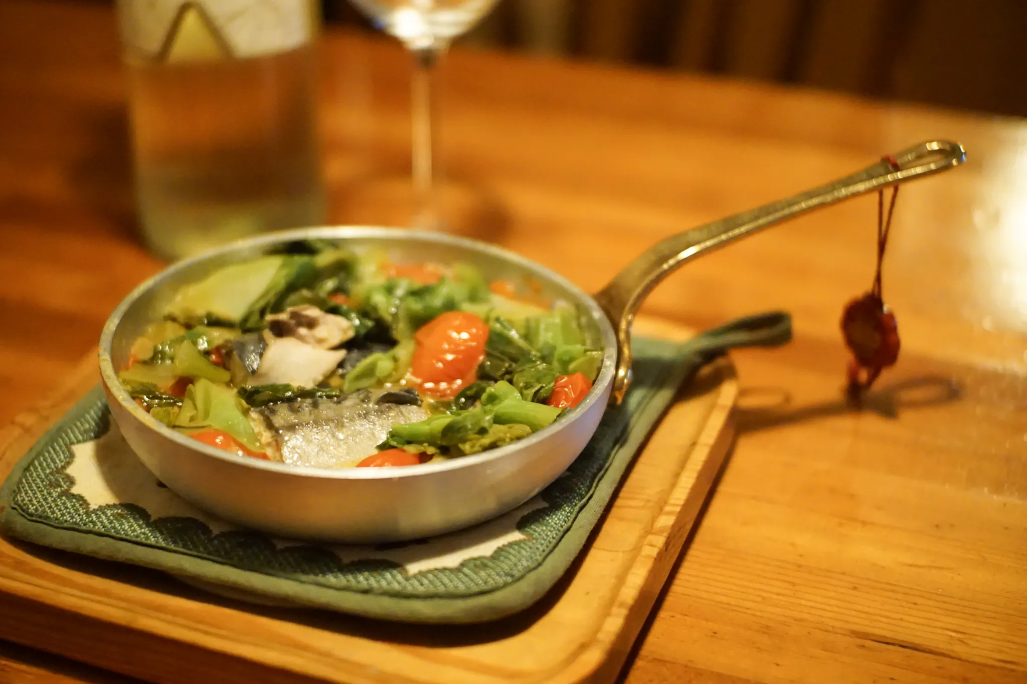 冷凍サバのオリーブオイル煮