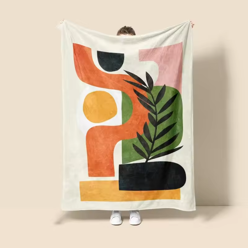 スカンジナビアインスタイルモランディブランケット