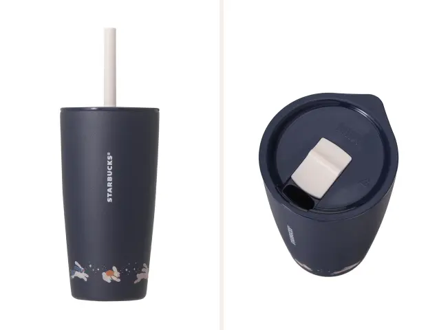 オータムフェスティバル2026替えリッド付ステンレスタンブラーMiiRラビットネイビー473ml