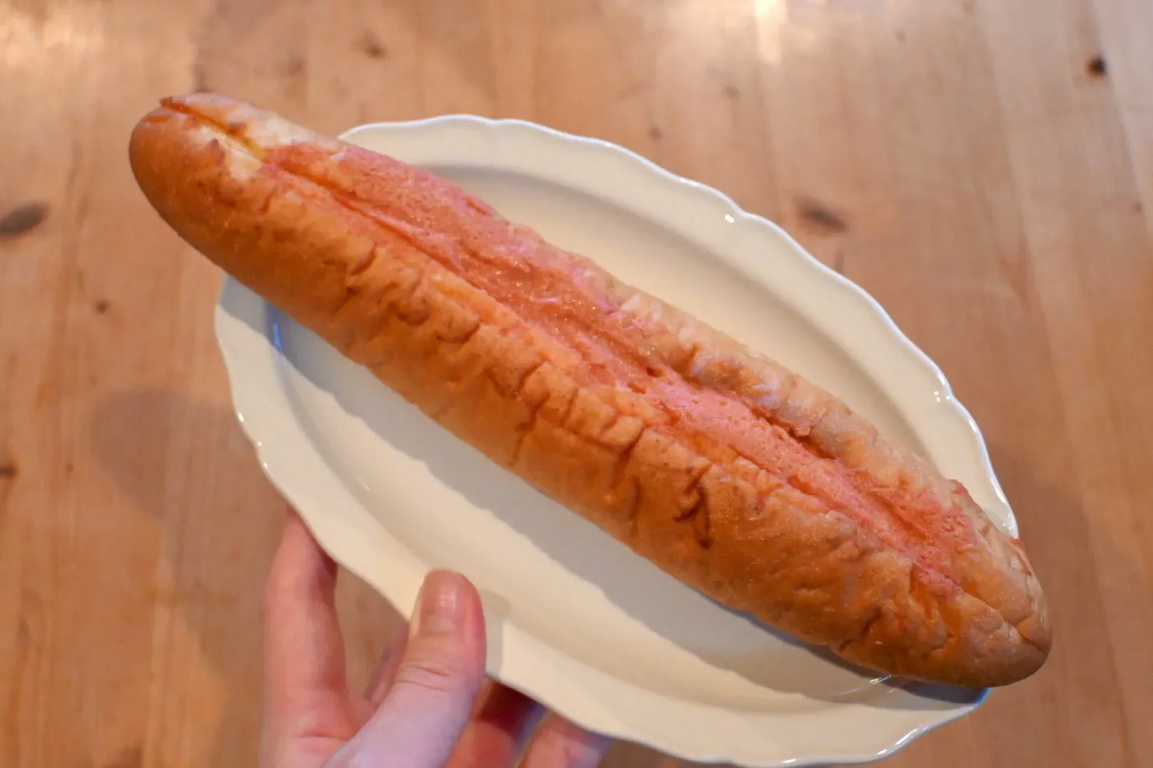 こだわりのめんたいフランスパン