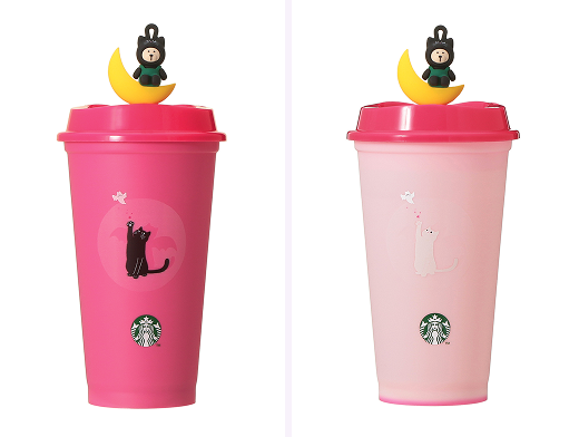 ハロウィン2026カラーチェンジングリユーザブルカップ473ml＋ハロウィン2026リユーザブルカップ専用ドリンクホールキャップベアリスタキャット