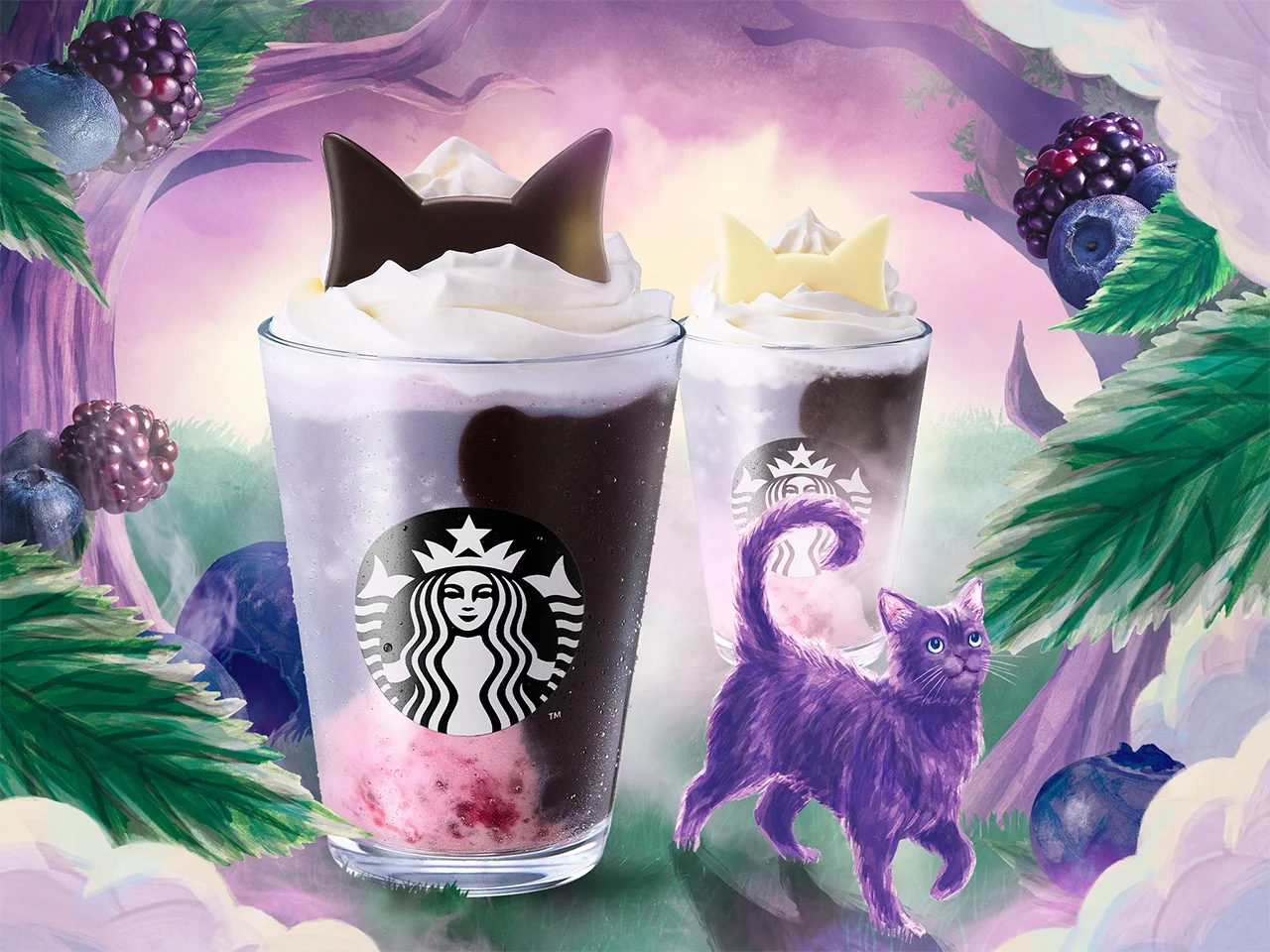 ブラックベリーヨーグルトフラペチーノ