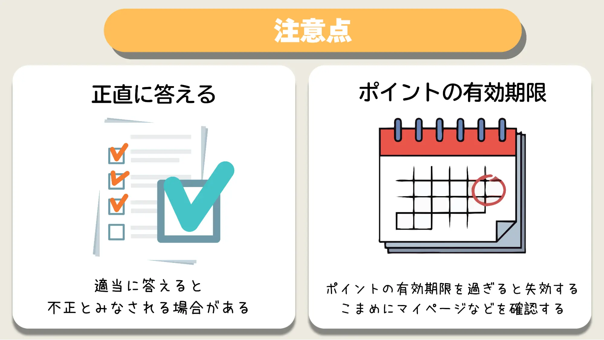 注意点