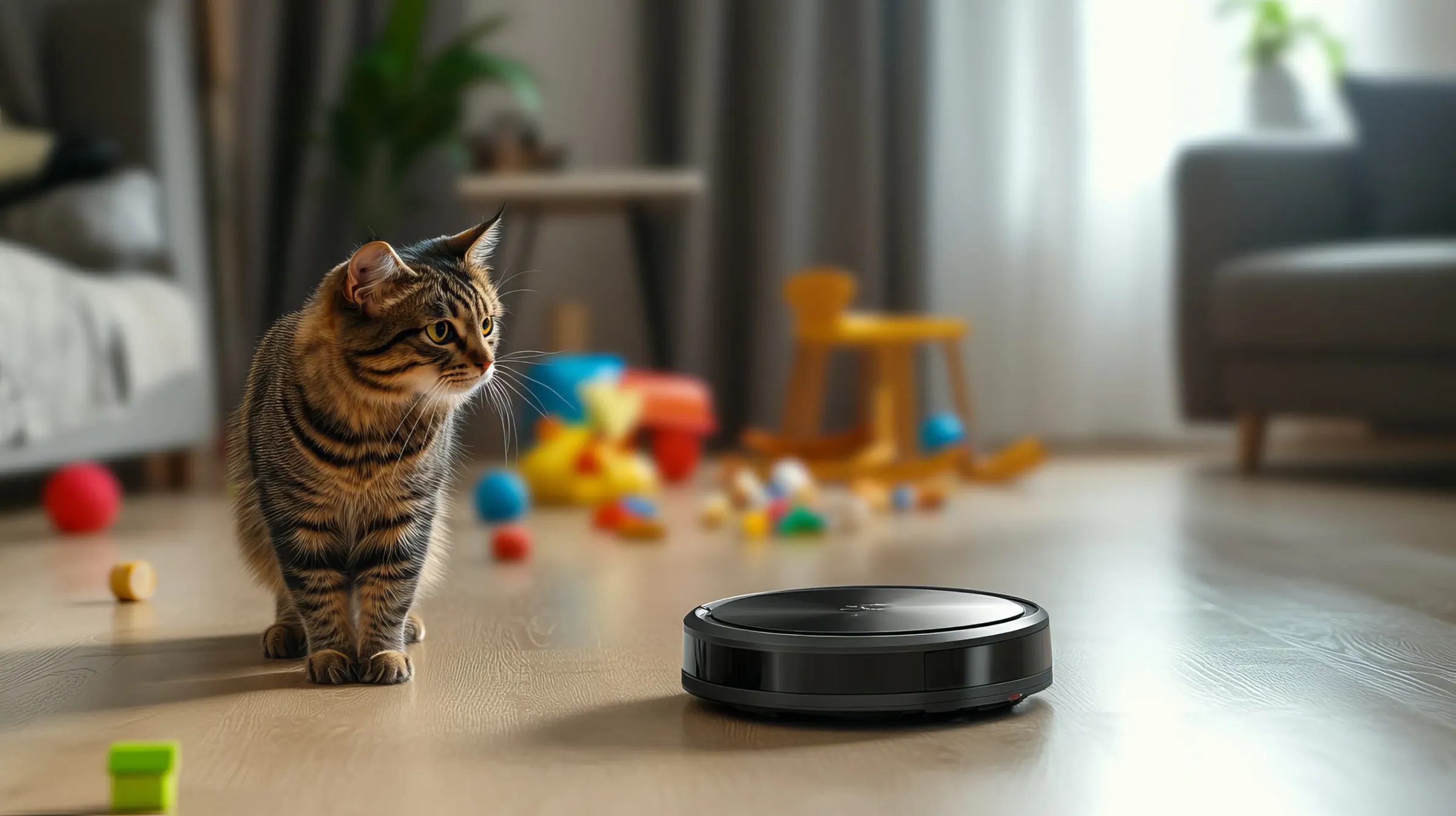 掃除ロボットを使って拭き掃除