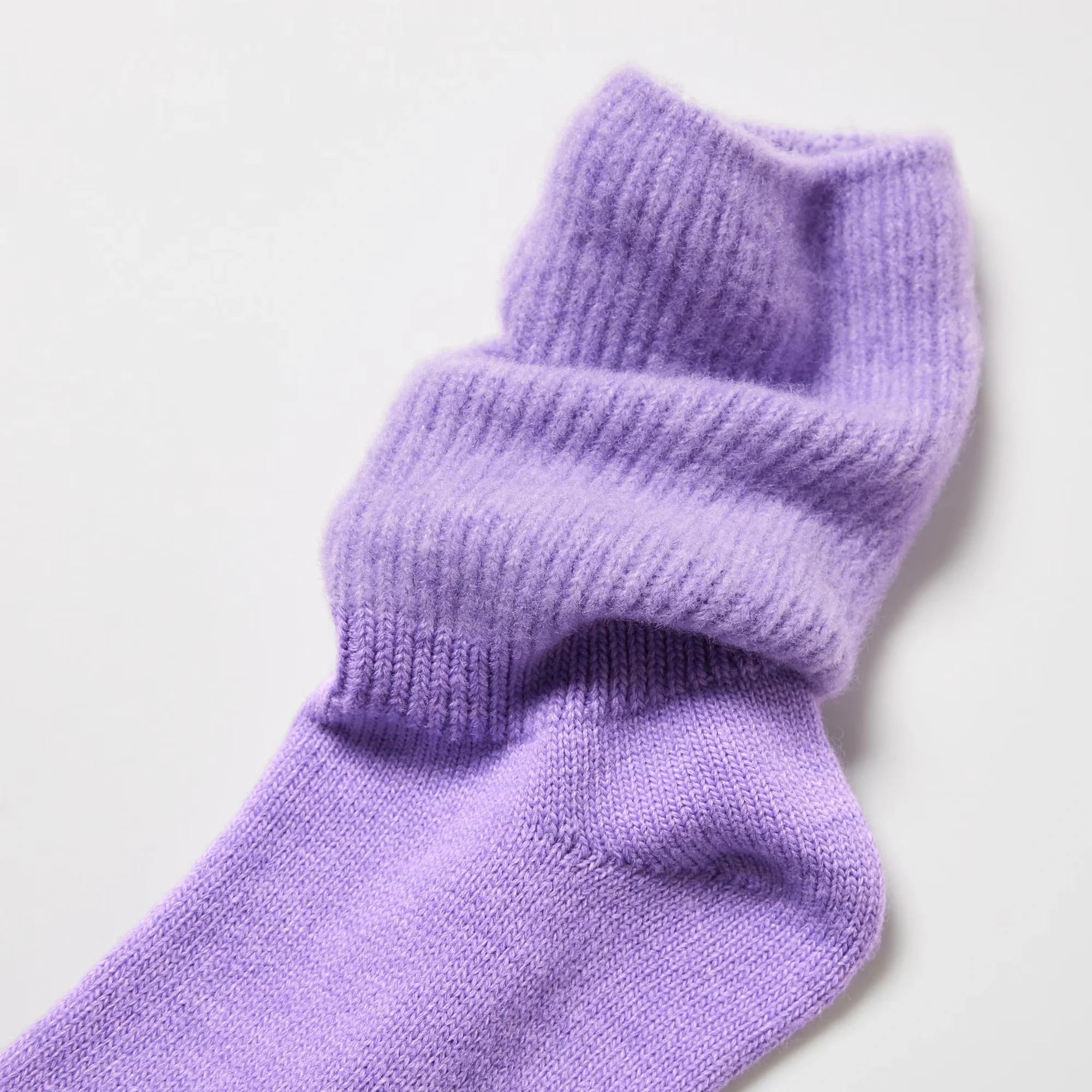 ヒートテックソックススフレヤーンのディティール