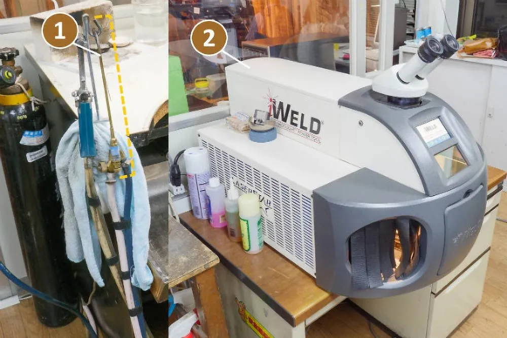 指輪修理の工具