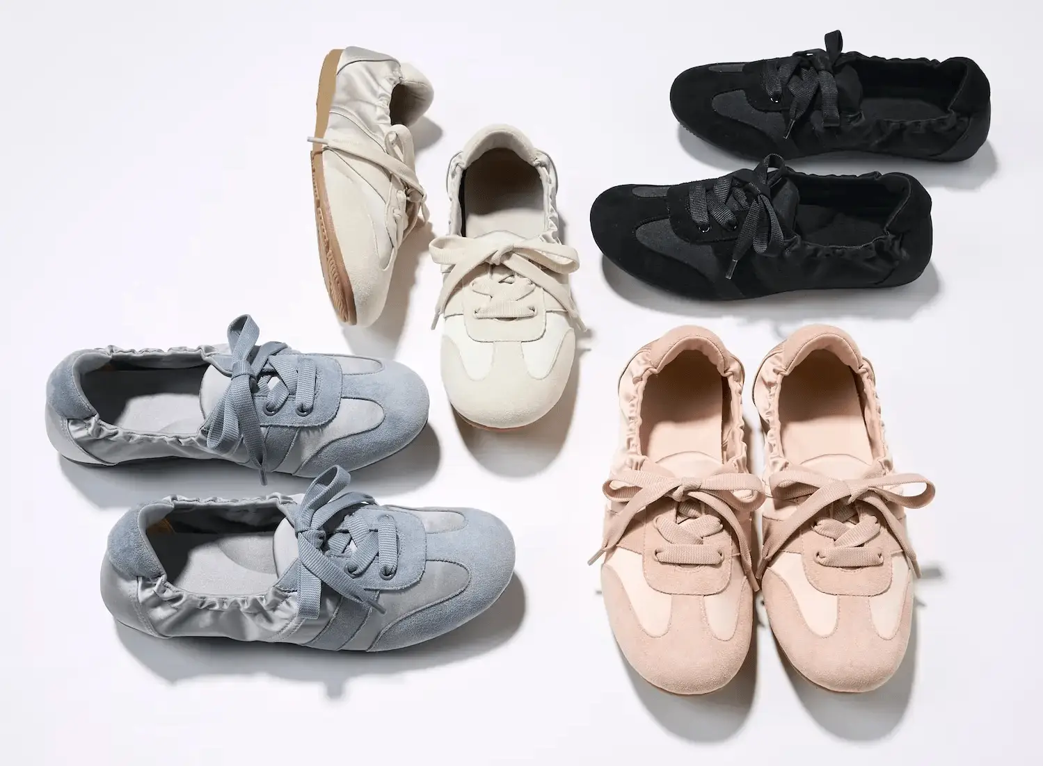 GUギャザーバレエスニーカーカラバリ