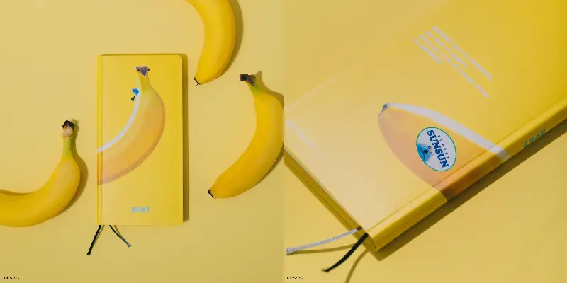 週間手帳weeksパペットスンスンBANANA