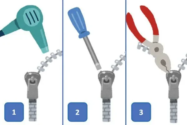 ファスナーの直し方