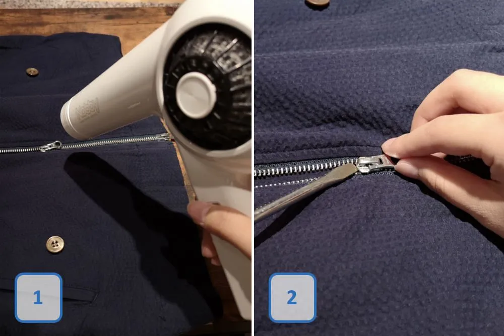 ファスナーの直し方