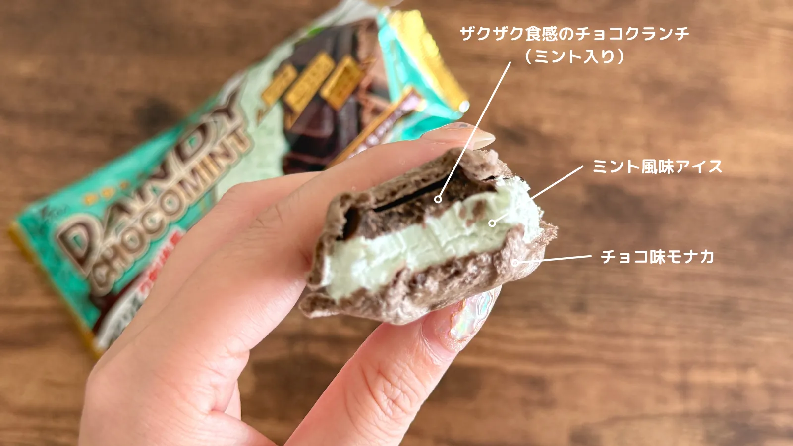 チョコミントアイス
