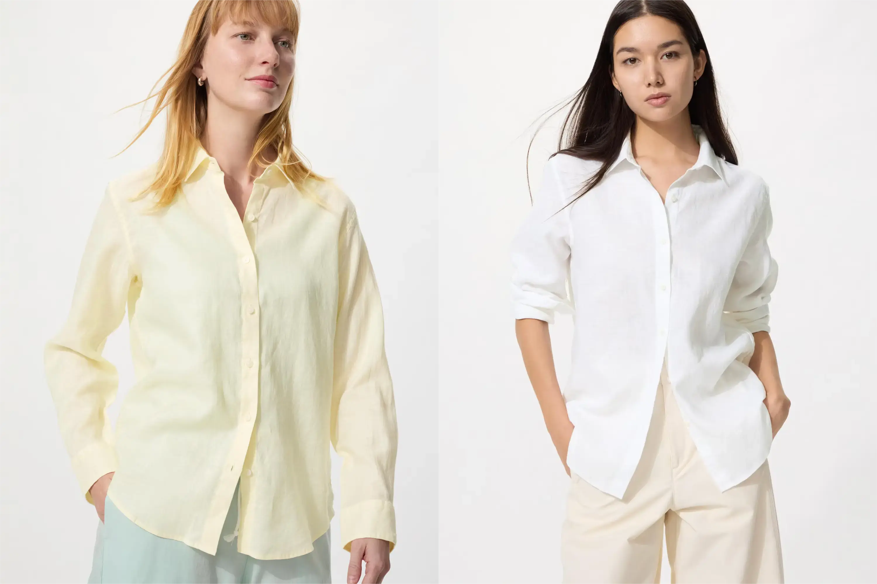 ユニクロプレミアムリネンシャツ