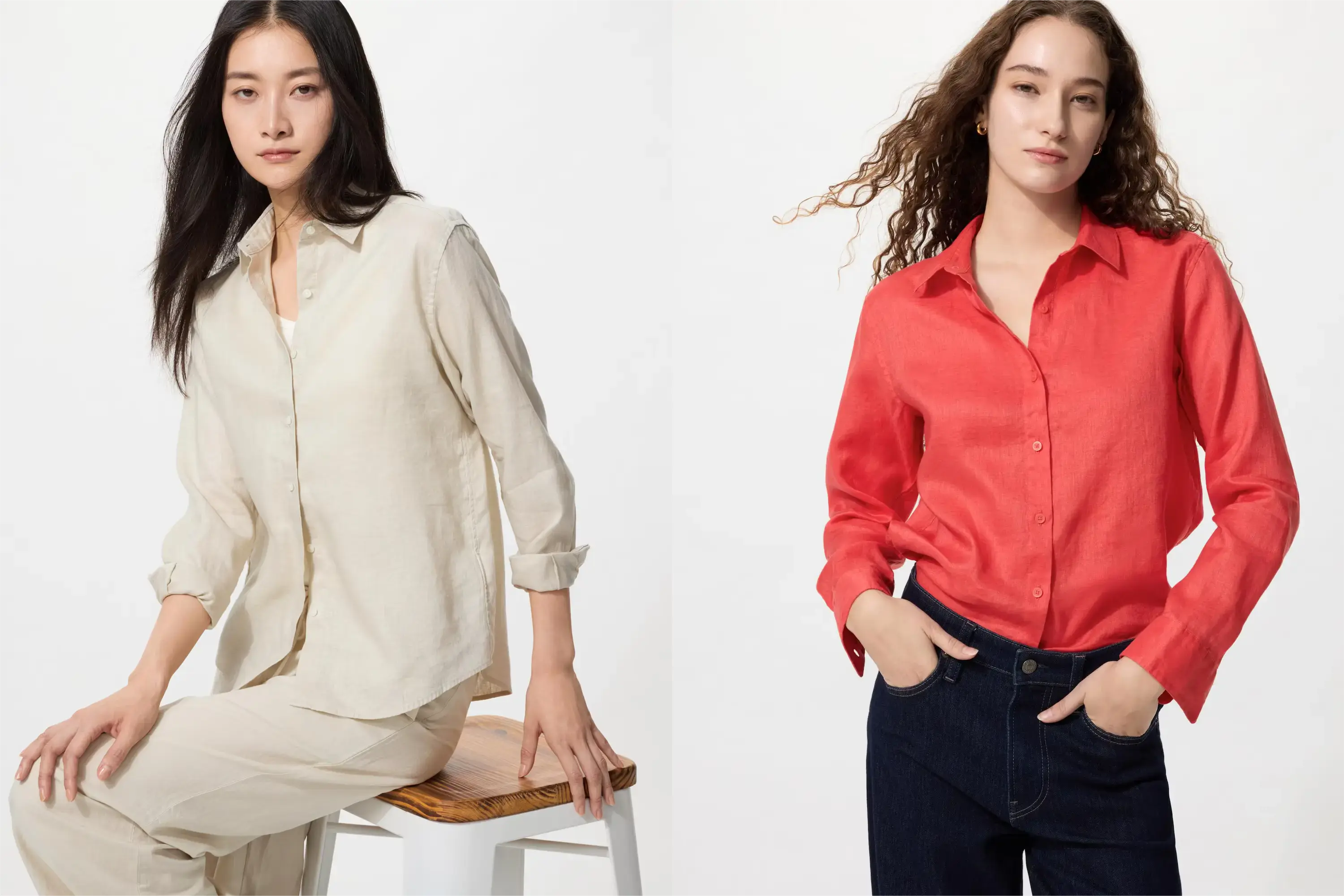 ユニクロプレミアムリネンシャツ