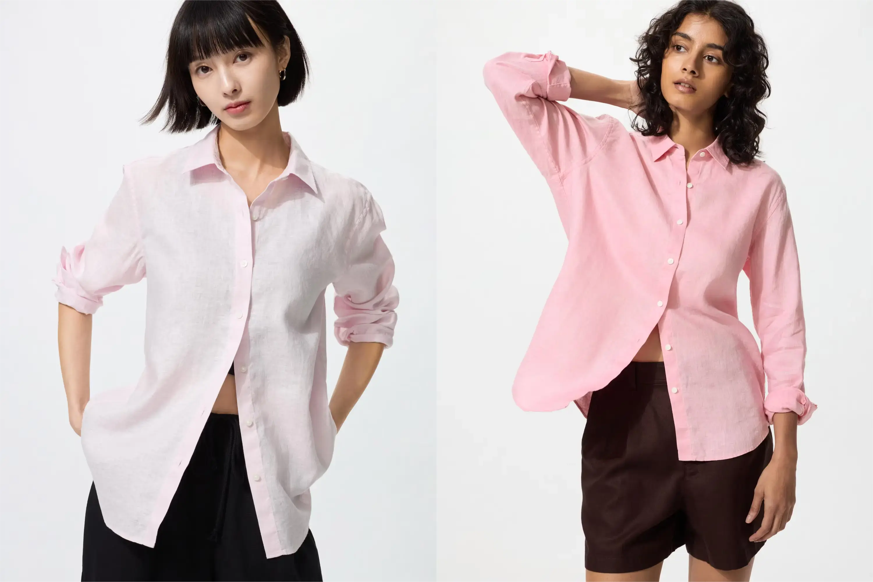 ユニクロプレミアムリネンシャツ