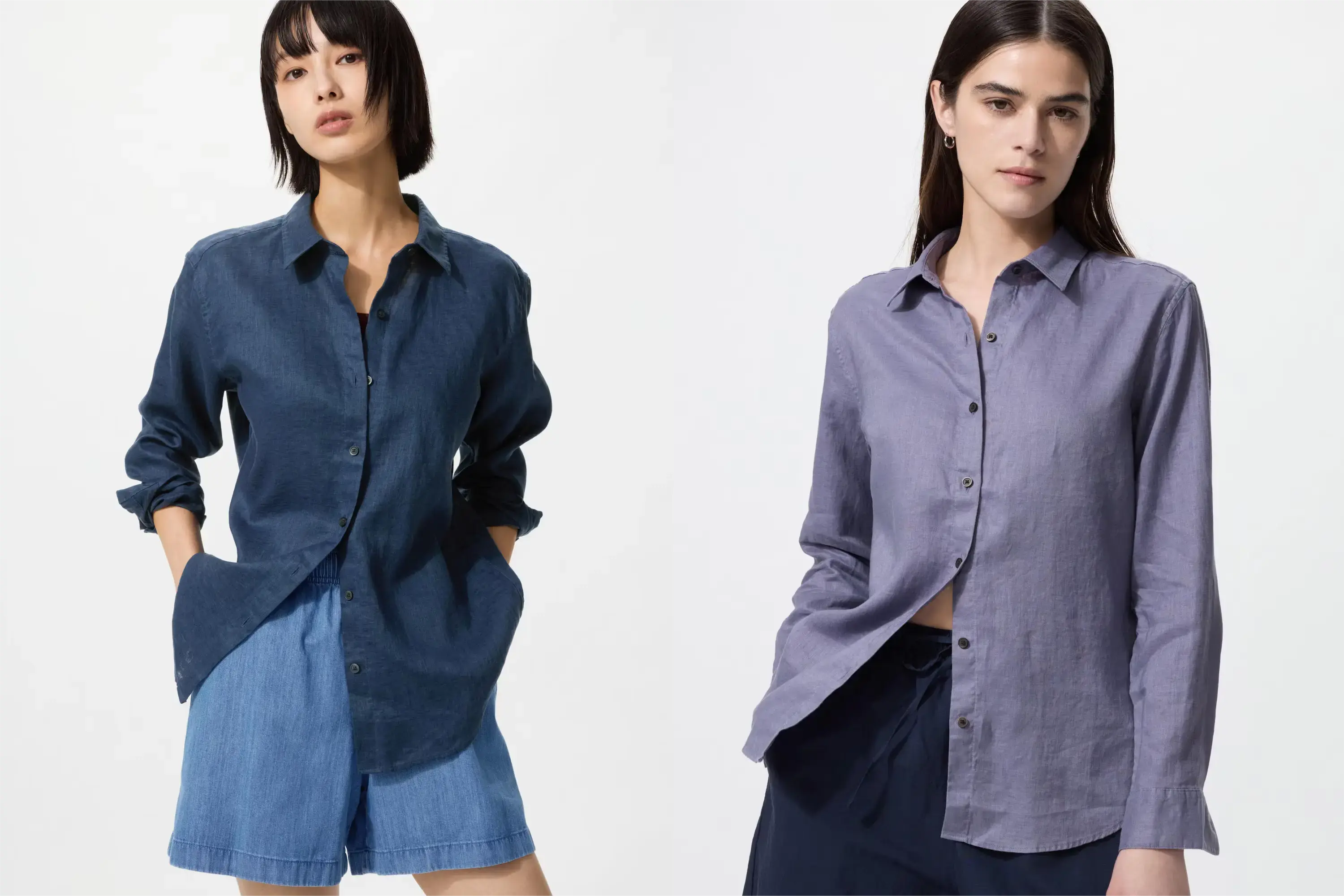 ユニクロプレミアムリネンシャツ