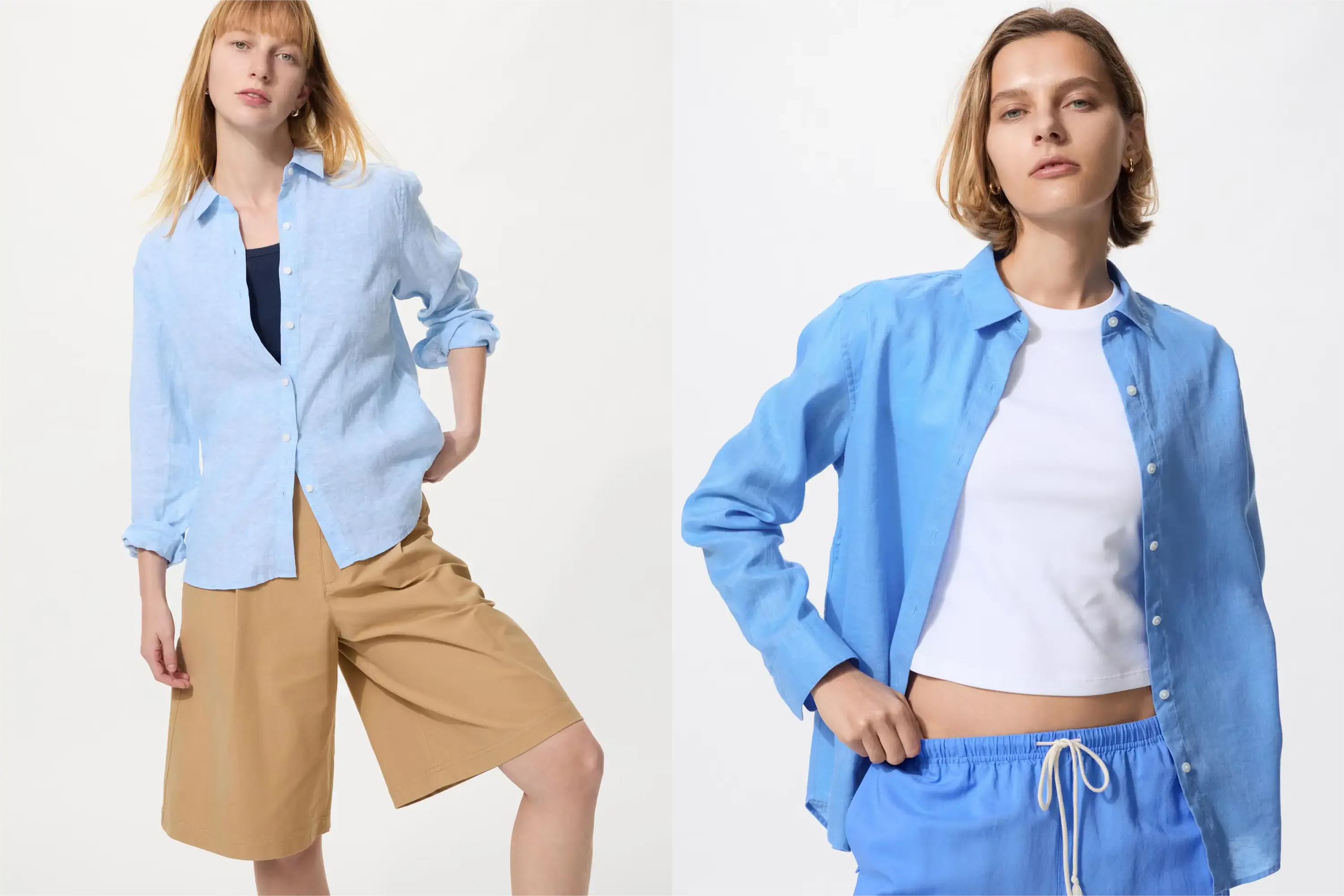 ユニクロプレミアムリネンシャツ