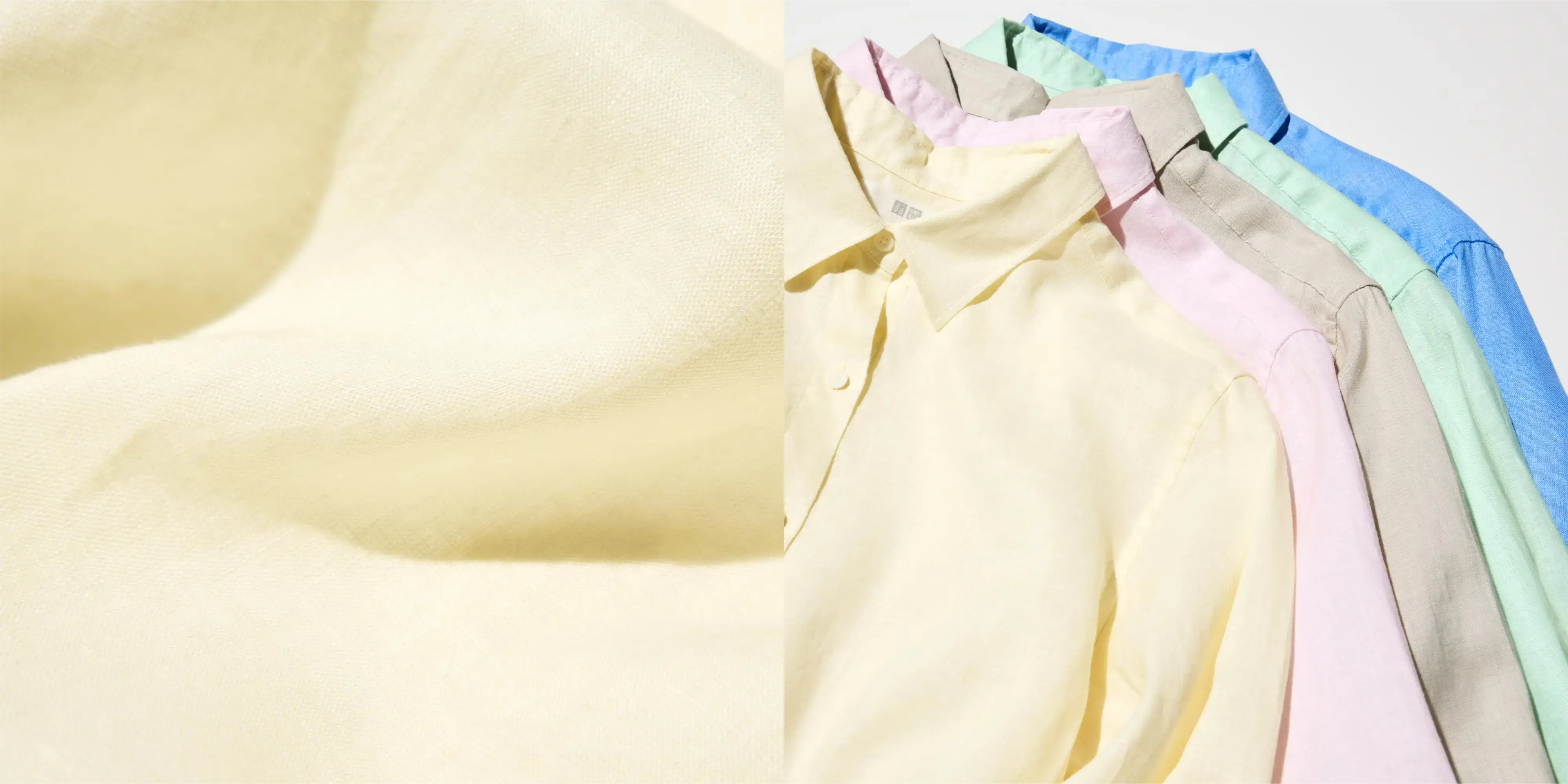 ユニクロプレミアムリネンシャツ生地