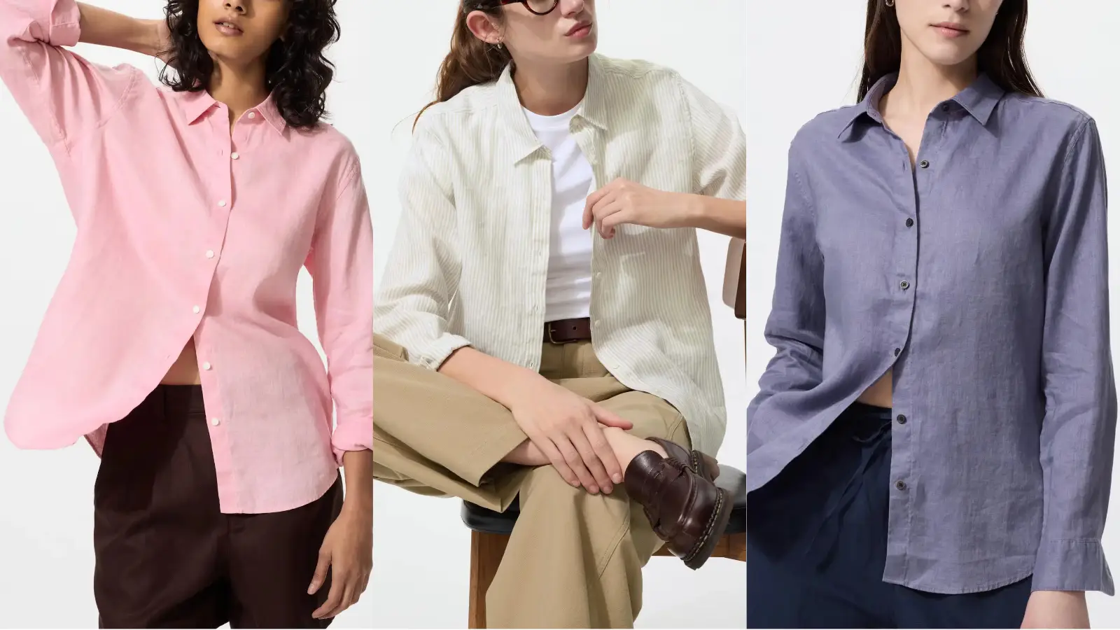 ユニクロプレミアムリネンシャツ