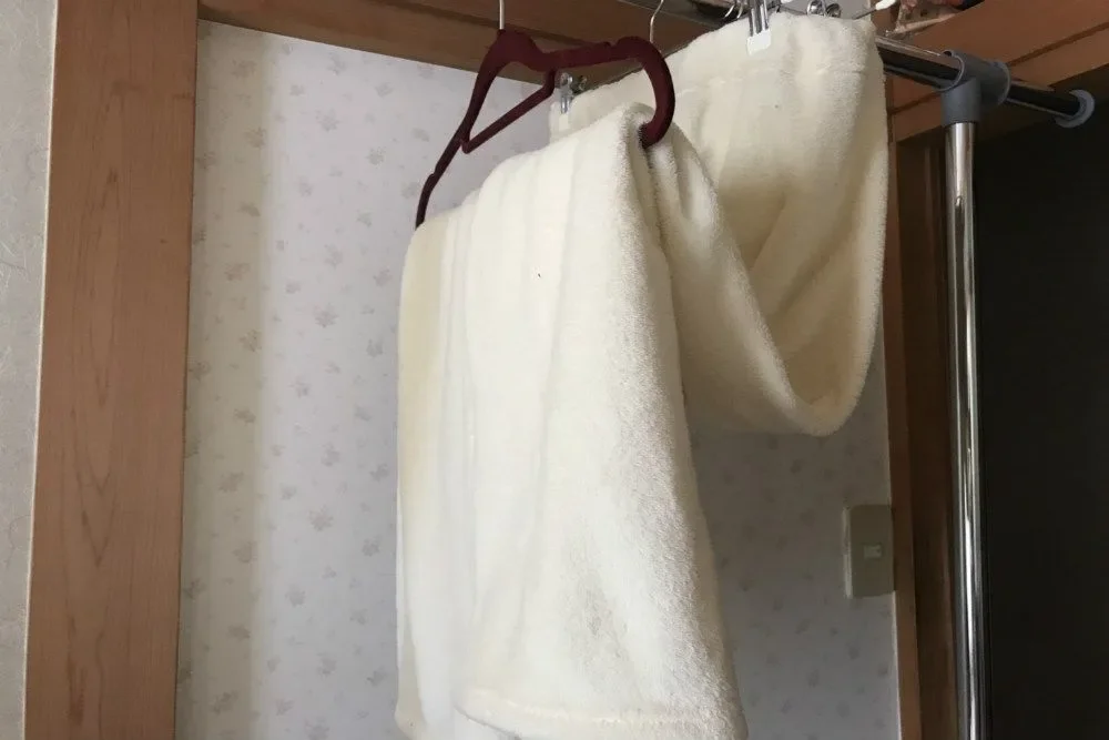 ルームウェアの干し方