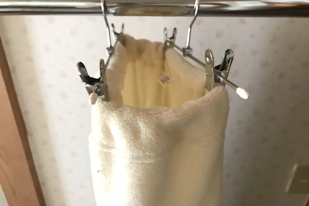 ルームウェアの干し方