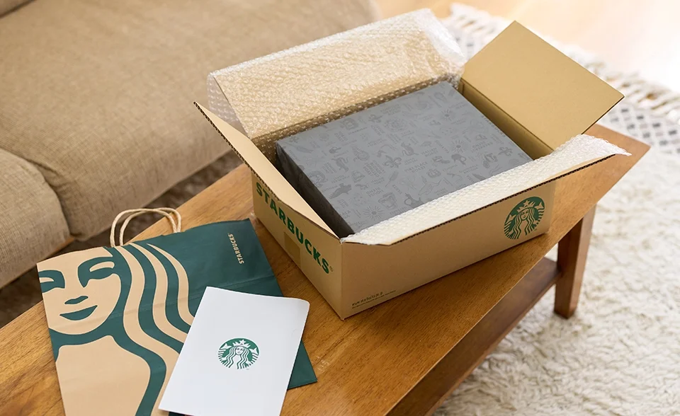 スタバギフト包装イメージ