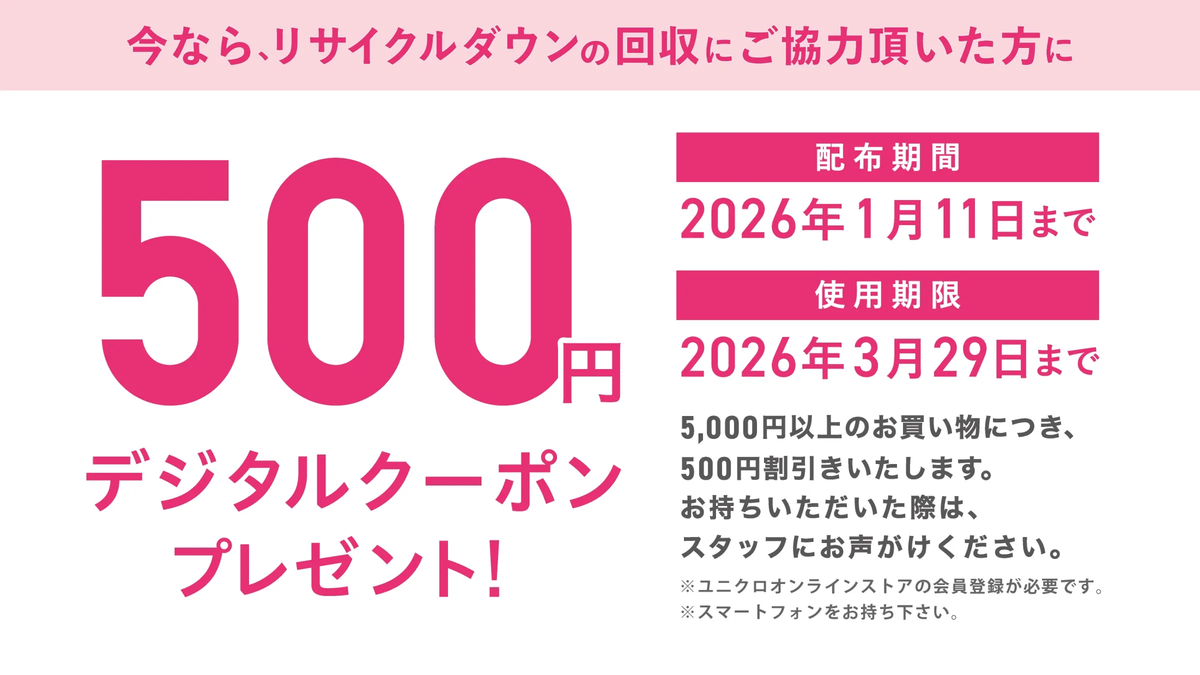 ユニクロクーポン