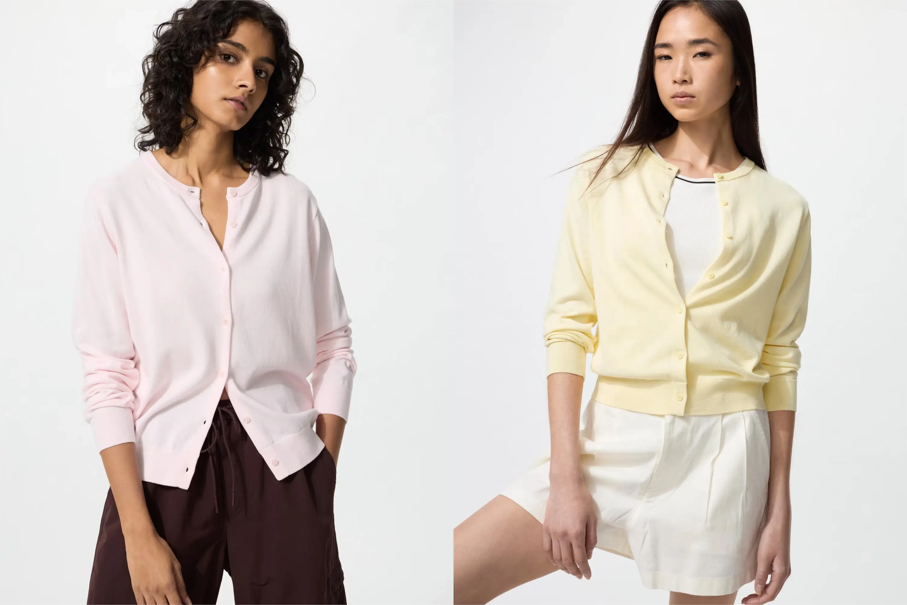 ユニクロUVカットクルーネックカーディガン