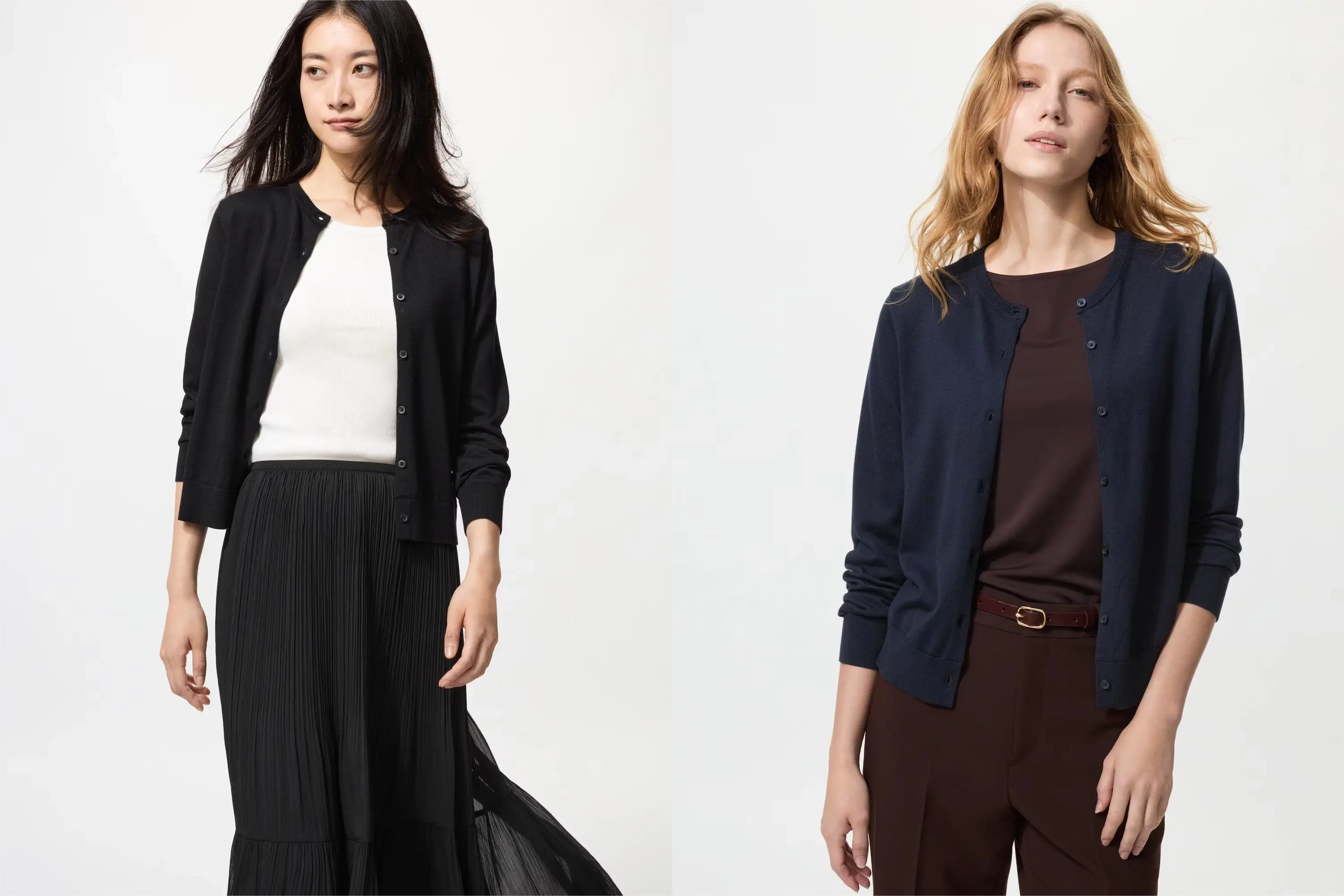 ユニクロUVカットクルーネックカーディガン