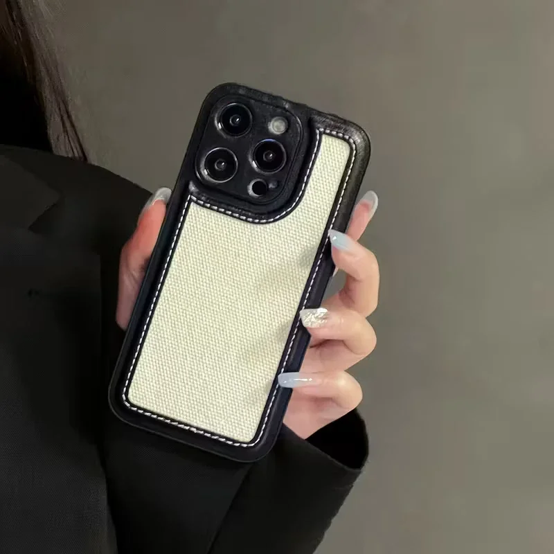 フェイクレザースマホカバー