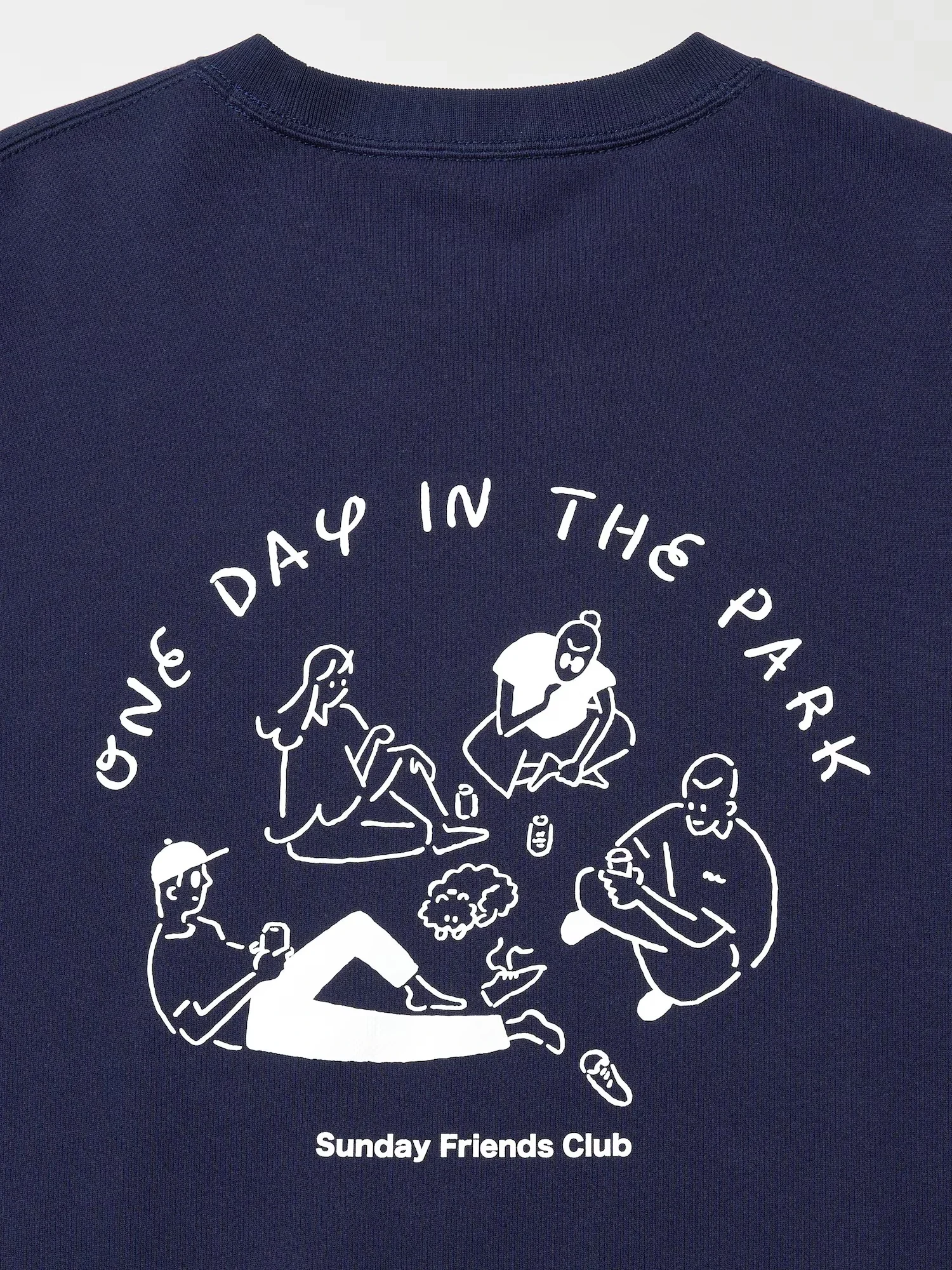 長場雄スウェットシャツプリント部分