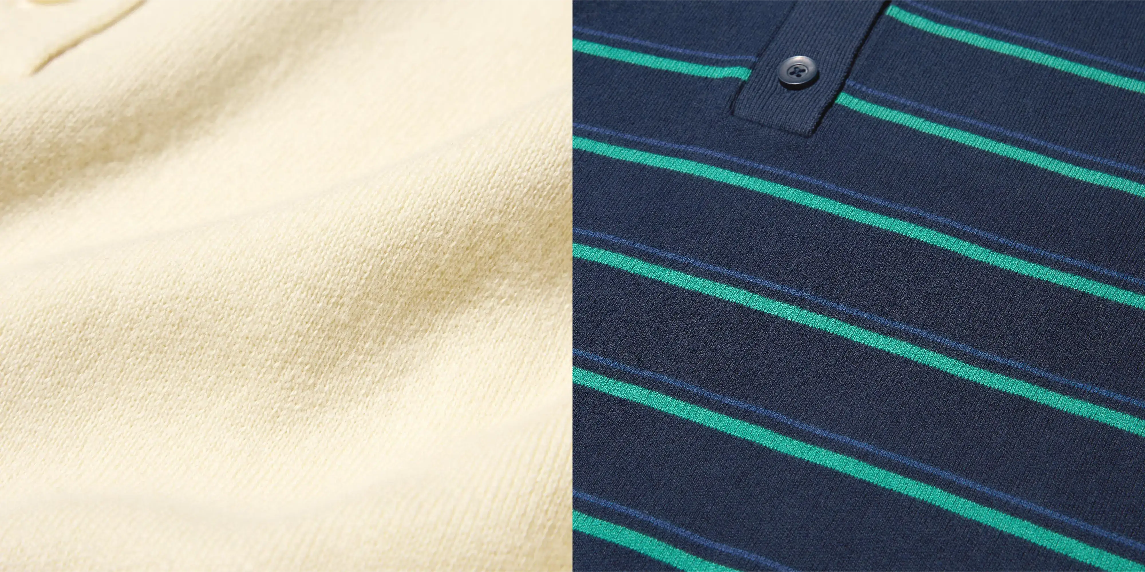 ユニクロスムースコットンポロセーター生地