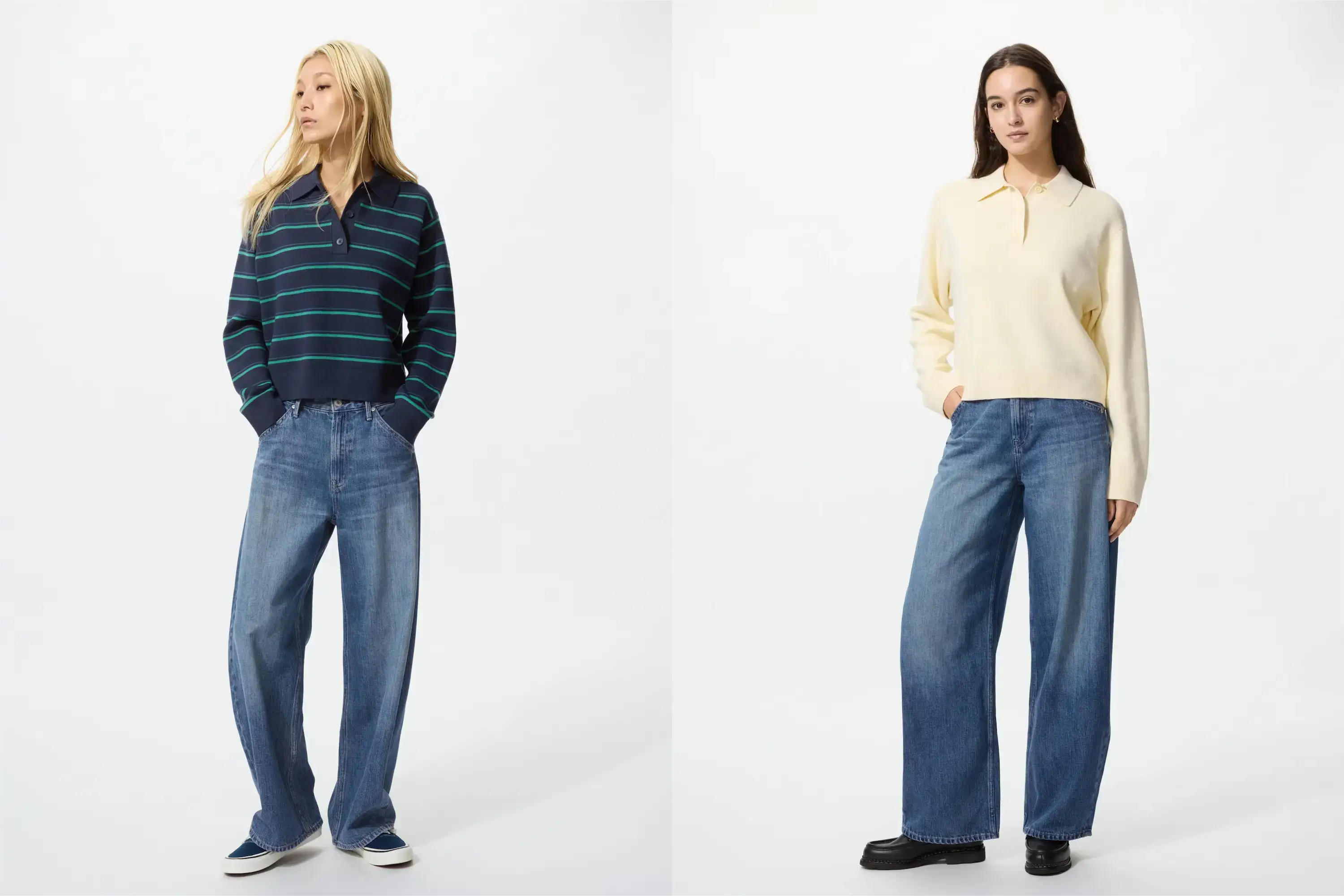 ユニクロスムースコットンポロセーター