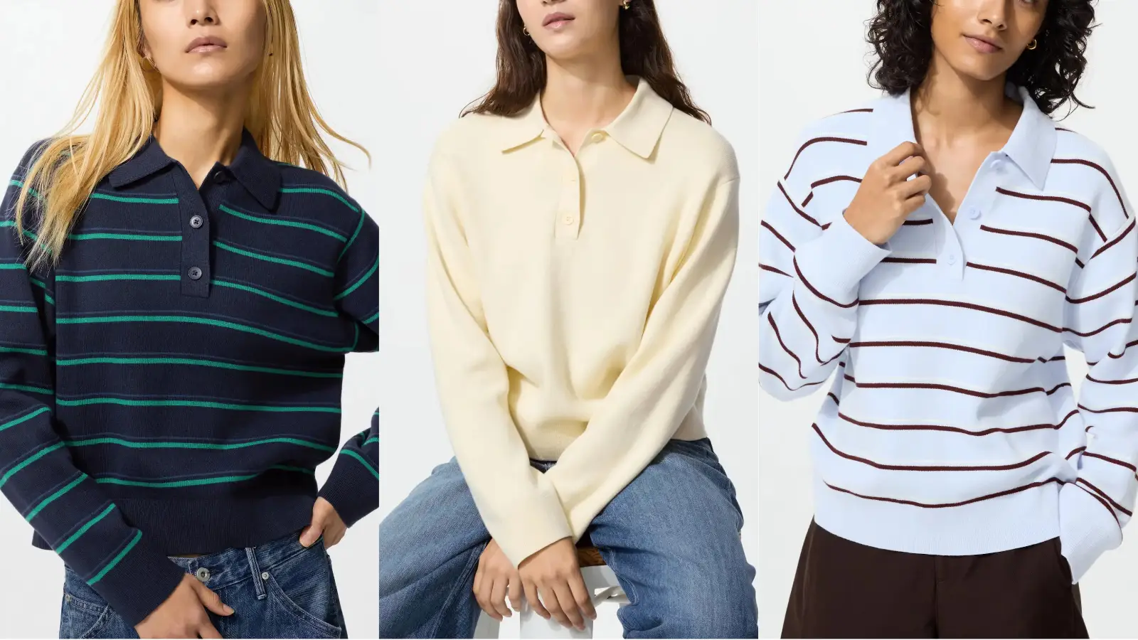 ユニクロスムースコットンポロセーター