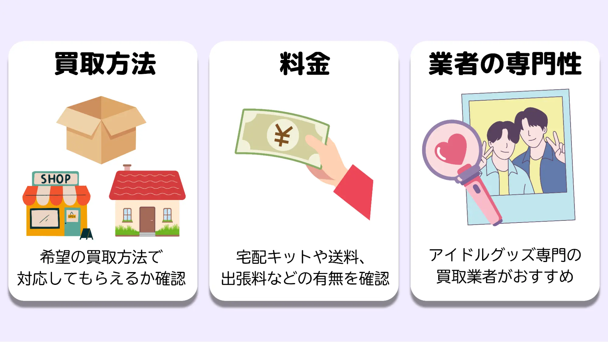トレカ買取業者選び方