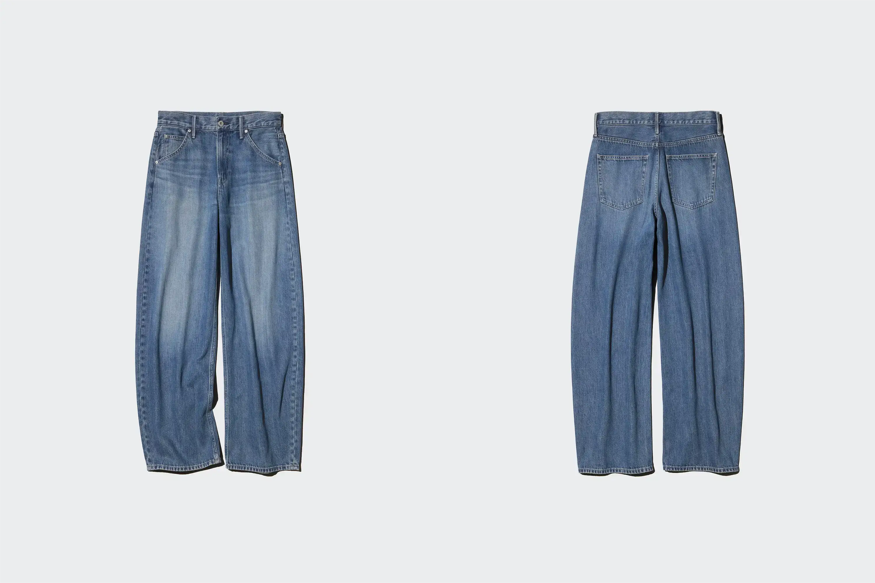 ユニクロバギーカーブジーンズ