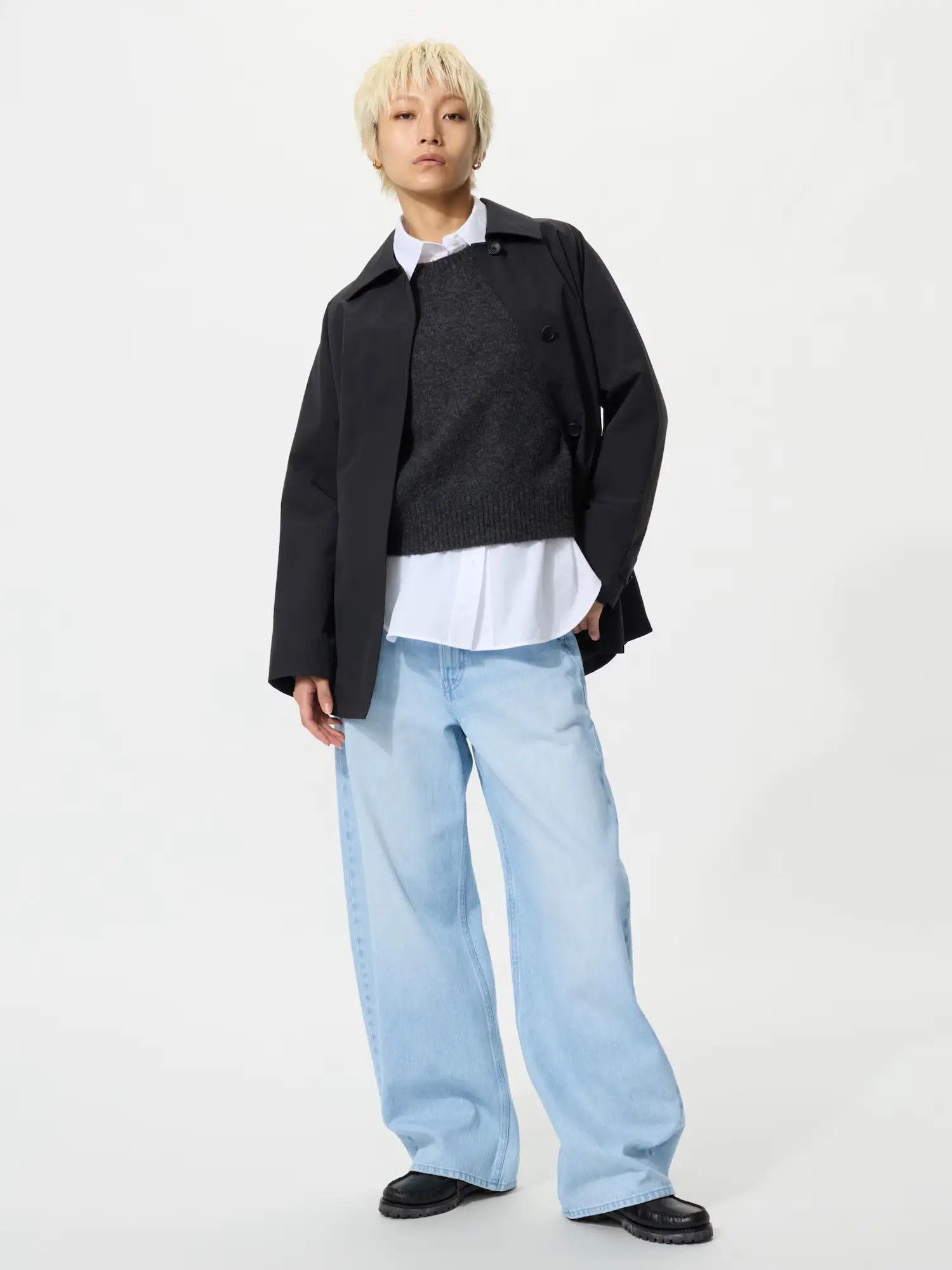 ユニクロバギーカーブジーンズカラバリ