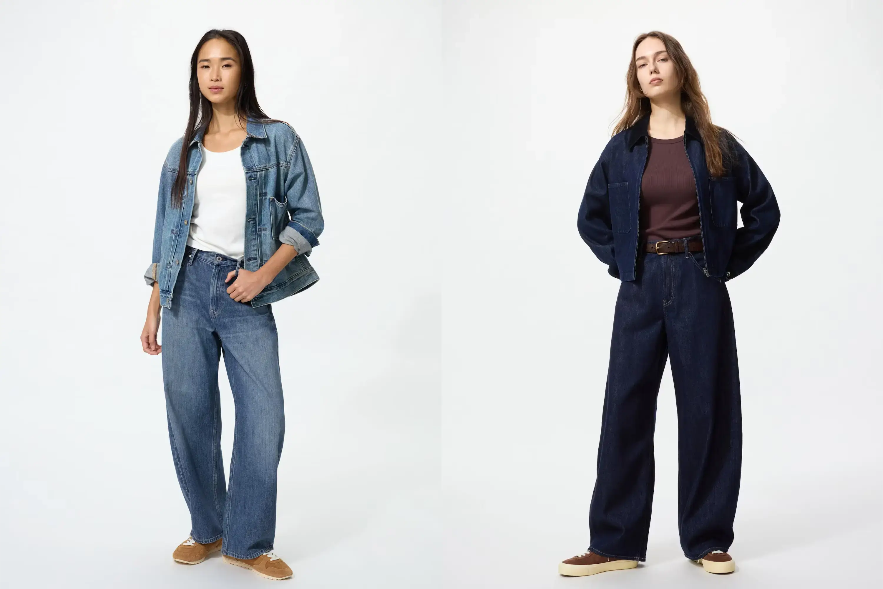 ユニクロバギーカーブジーンズカラバリ