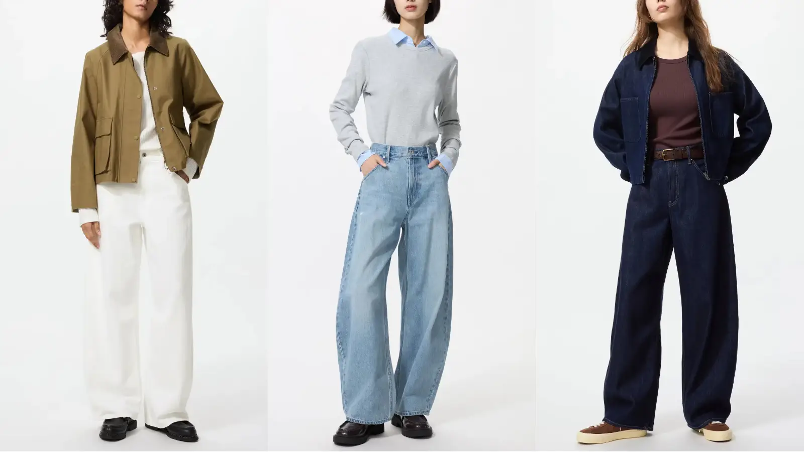 ユニクロバギーカーブジーンズ