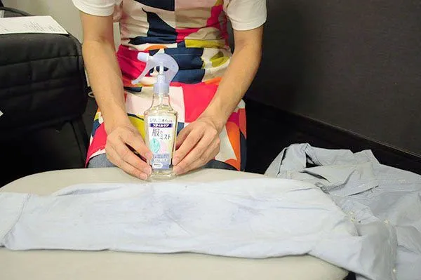 シワ取りスプレー準備