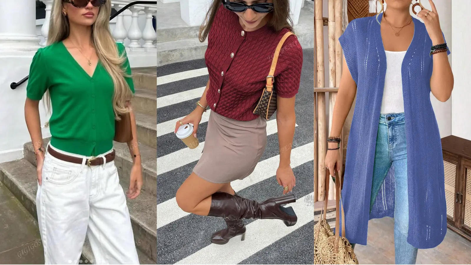 SHEIN カラーカーディガン
