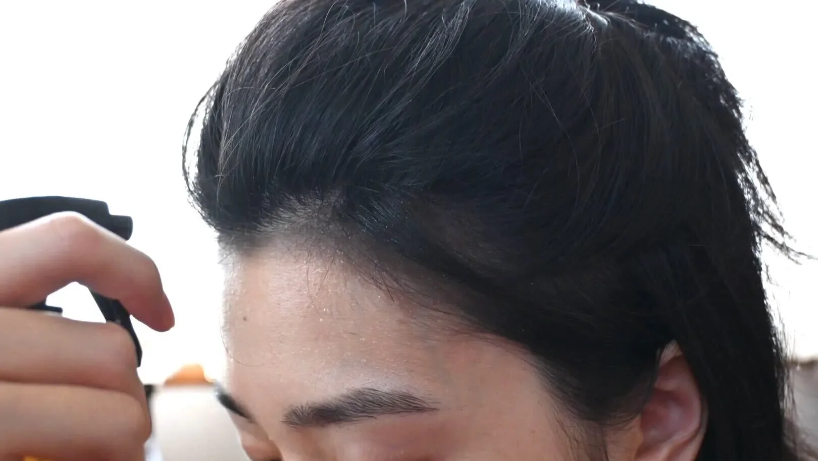 ヘアシャドウの落ちにくさ