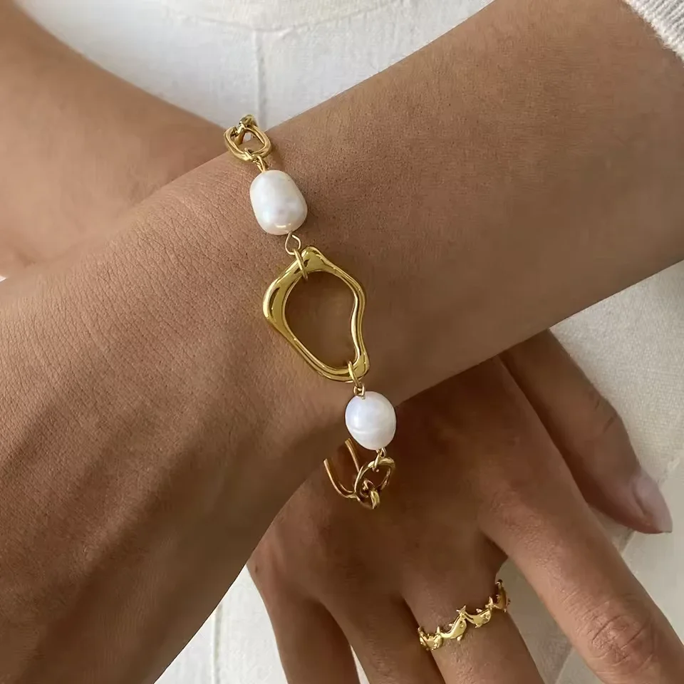 淡水パールブレスレット
