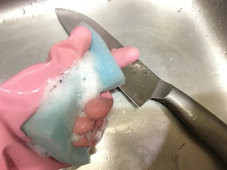 包丁のサビ取り