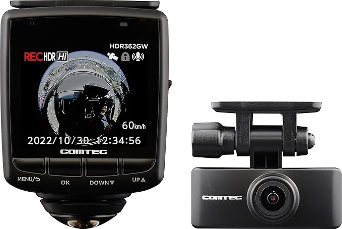 コムテック 車用 ドライブレコーダー HDR362GW GPS