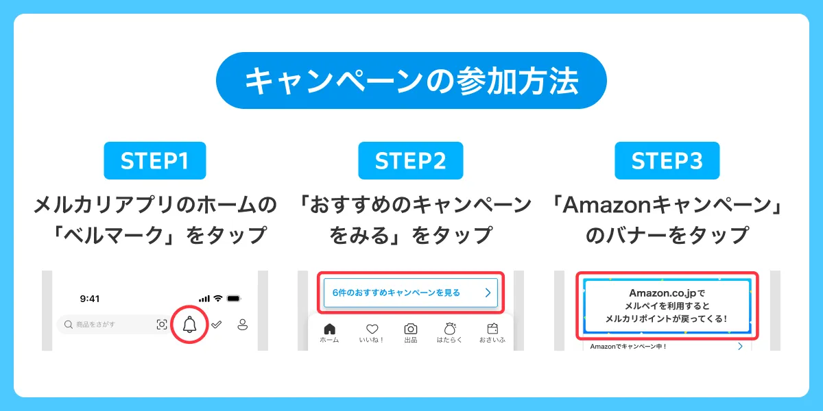 メルカリAmazonキャンペーン